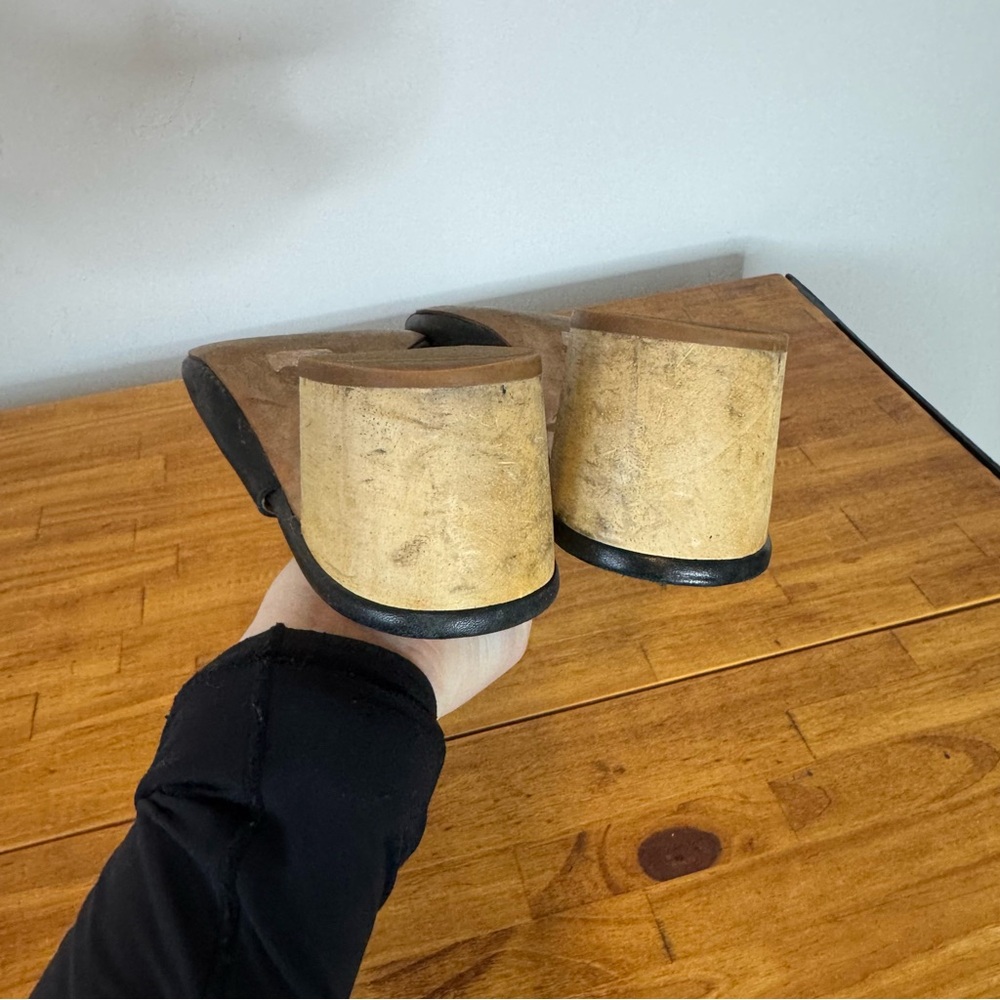 MADEWELL Sz 11 Black Leather Mules - Picture 6 of 7